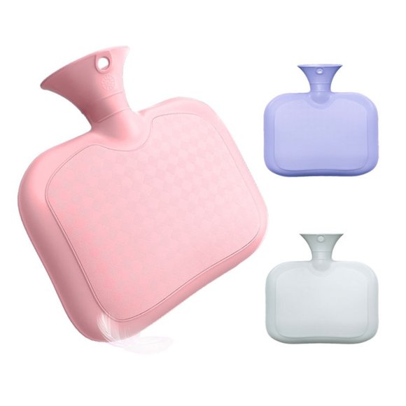 Wide Massage hot water with soft velvet bag for perfect relief(Macaroon Purple) - Picture 1 of 14